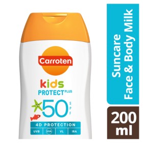 Carroten Kids Protect Plus Παιδικό Αντηλιακό Γαλάκτωμα SPF50, 200ml