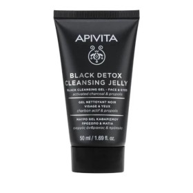 Apivita Black Detox Cleansing Jelly Μαύρο Τζελ Καθαρισμού Προσώπου ...