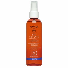 Apivita Bee Sun Safe Tan Perfecting Body Oil Λάδι Σώματος Για Μαύρισμα Και Μεταξένια Αίσθηση Με Ηλίανθο και Καρότο SPF30, 200ml