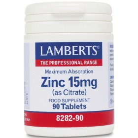 Lamberts Zinc 15mg (Citrate) Συμπλήρωμα Ψευδαργύρου, 90 Ταμπλέτες