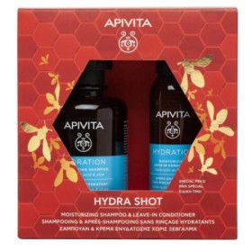 Apivita Promo 1+1 Hydra Shot Σαμπουάν Ενυδάτωσης με Υαλουρονικό Οξύ, Αλόη + Κρέμα Ενυδάτωσης