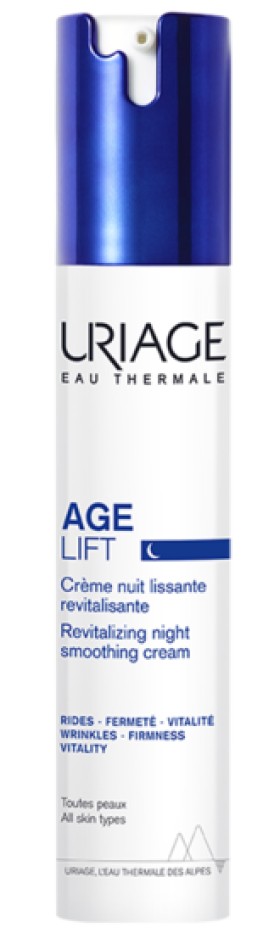 Uriage Age Lift Revitalizing Night Smoothing Cream, Αντιγηραντική Κρέμα Νύχτας, 40ml