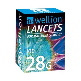 Wellion Lancets 28G Βελόνες Μέτρησης Σακχάρου, 100 τμχ