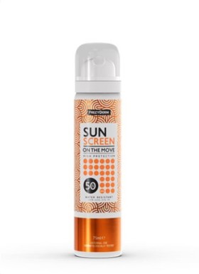 Frezyderm Sun Screen on the Move Mist Αντηλιακό Spray Προσώπου SPF50, 75ml
