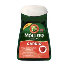 Mollers Omega-3 Cardio Συμπλήρωμα Διατροφής με Συμπυκνωμένο Ιχθυέλα...