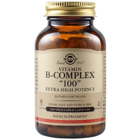 Solgar Formula B-Complex Συμπλήρωμα Διατροφής με Σύμπλεγμα Βιταμινών B, 100 Φυτικές Κάψουλες