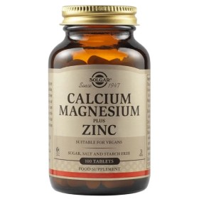 Solgar Calcium Magnesium Plus Zinc Συμπλήρωμα Διατροφής Για Οστά Κα...