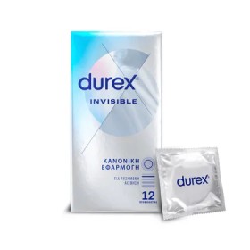 Durex Invisible Condoms Extra Thin Regular Fit Προφυλακτικά Εξαιρετ...