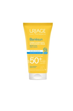 Uriage Bariesun Moisturizing Cream Αδιάβροχη Αντηλιακή Κρέμα Προσώπου για Ευαίσθητες Επιδερμίδες Χωρίς Άρωμα SPF50, 50ml