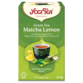 Yogi Tea Green Tea Matcha Lemon Αντιοξειδωτικό Αφέψημα, 17x1.8g