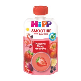 Hipp Organic Smoothie Φράουλα, Μήλο και Μπανάνα, 120ml