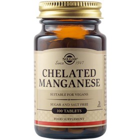 Solgar Chelated Manganese 8mg Συμπλήρωμα Διατροφής Για Οστά - Τένον...