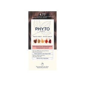 Phyto Phytocolor Μόνιμη Βαφή Μαλλιών 4.77 Καστανό Έντονο Μαρόν