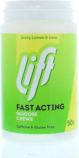 GlucoTabs Fast Acting Clucose Chews Μασώμενες Ταμπλέτες Υπογλυκαιμίας με Γεύση Lemon Lime, 50 Τεμάχια