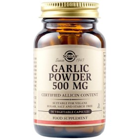 Solgar Garlic Powder 500mg Συμπλήρωμα Διατροφής Σκόρδου, 90 Φυτικές Κάψουλες