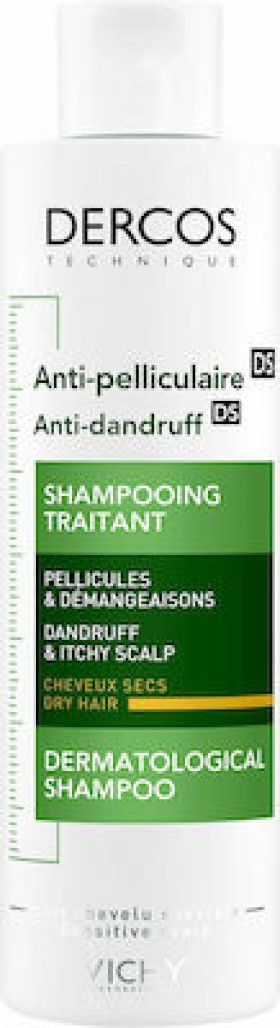 Vichy Dercos Anti Dandruff Shampoo Αντιπιτυριδικό Σαμπουάν Για Ξηρά Μαλλιά Promo -20%, 200ml