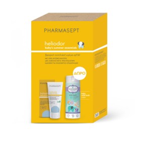 Pharmasept Heliodor Promo Babys Summer Essentials με Heliodor Βaby Sun Cream Βρεφική Αντιηλιακή Κρέμα SPF50, 100ml & ΔΩΡΟ Baby Mild Bath Απαλό Βρεφικό Αφρόλουτρο, 250ml, 1σετ