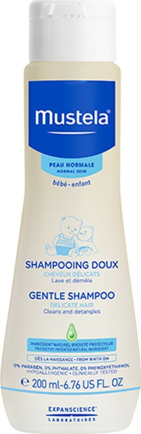 Mustela Gentle Shampoo Βρεφικό Σαμπουάν με Χαμομήλι, 200ml