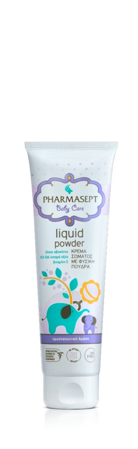 Pharmasept Baby Care Liquid Powder Κρέμα Σώματος Με Πούδρα 150ml