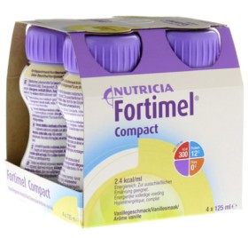 Fortimel Compact Protein Βανίλια Ρόφημα για Πρόσληψη Όλων των Απαραίτητων Θρεπτικών Συστατικών, 4x125ml