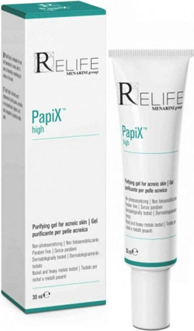 Relife PapiX High Purifying Gel Καθαριστικό Τζελ για Δέρμα με Ακμή, 30ml