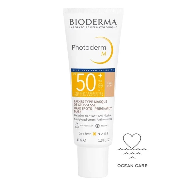 Bioderma Photoderm M SPF50+ Light Αντηλιακό Προσώπου με Χρώμα για τ...
