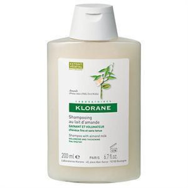 Klorane Almond Milk Shampoo Για Απαλά και με Όγκο Μαλλιά 200ml
