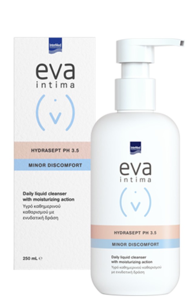 Eva Intima Hydrasept PH3.5 Minor Discomfort Υγρό Καθαρισμού Για Την Ευαίσθητη Περιοχή, 250ml