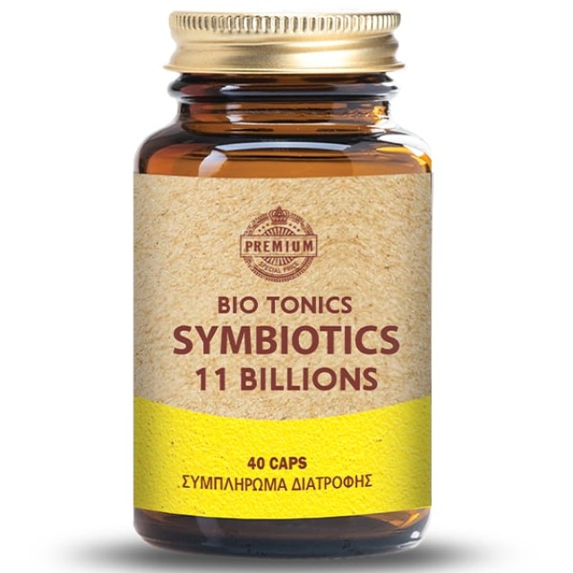 Bio Tonics Premium Symbiotics 11 Billions, 40 Φυτικές Κάψουλες