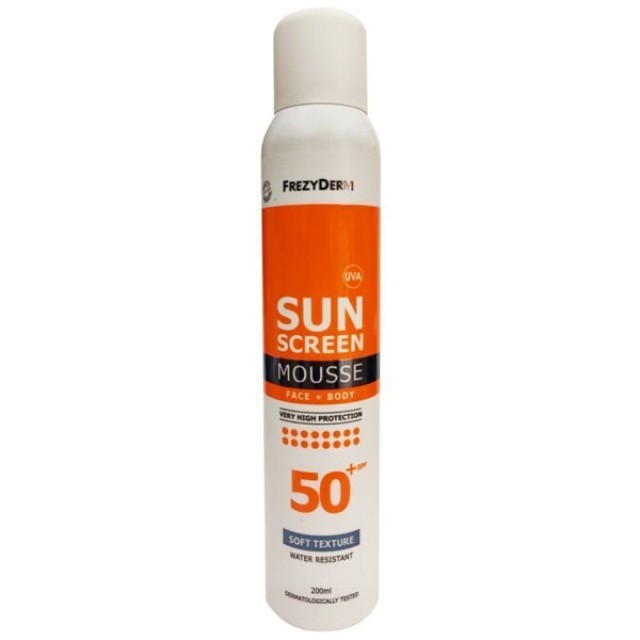 Frezyderm Sunscreen Mousse Αντηλιακός Αφρός Προσώπου - Σώματος SPF50+, 200ml