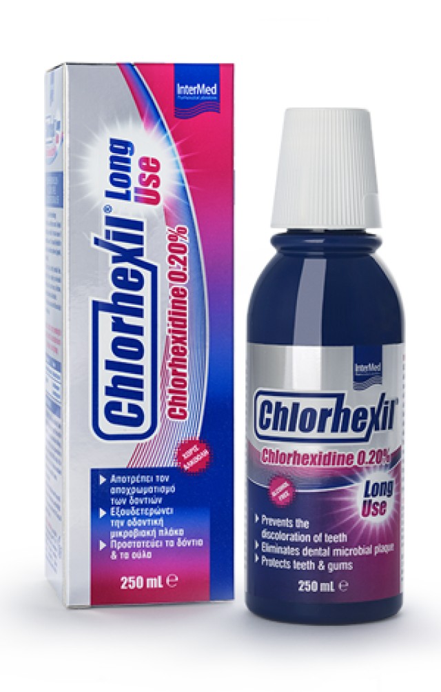 Chlorhexil Long Use Στοματικό Διάλυμα Χλωρεξιδίνης 0,20%, 250ml