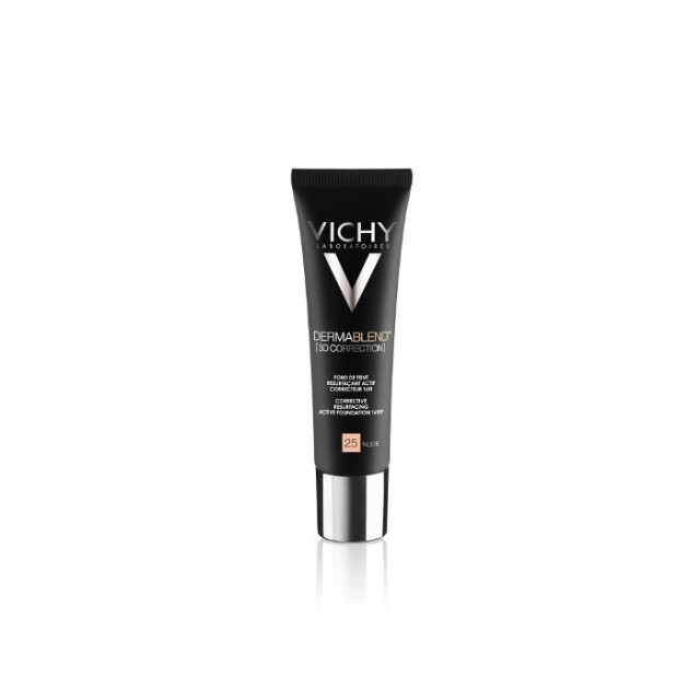 Vichy Dermablend 3D Correction 25 Nude Καλυπτικό & Διορθωτικό Make-up SPF25, 30ml