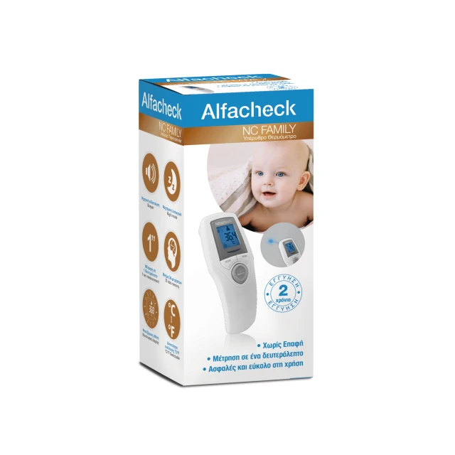 Alfacheck NC Family Non-Contact Infrared Forehead Thermometer, 1 Piece