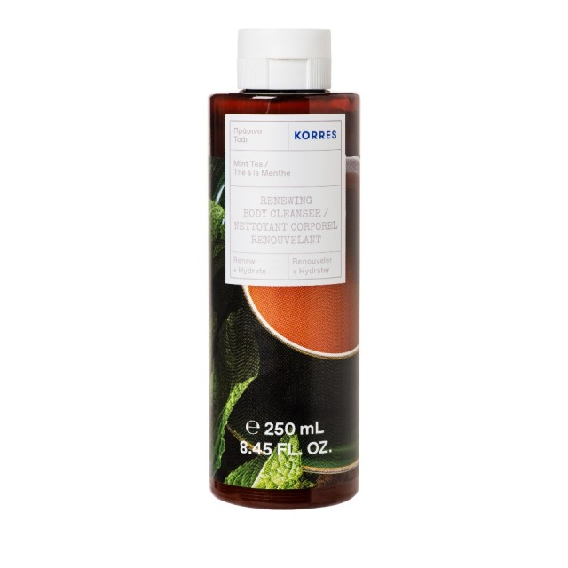 Korres Renewing Body Cleanser Mint Tea Αφρόλουτρο Σώματος Πράσινο Τσάι, 250ml