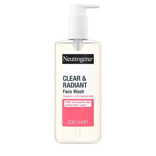 Neutrogena Clear & Radiant Face Wash Facial Cleanser with Vitamin...