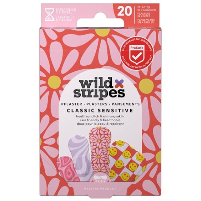 Wild Stripes Classic Sensitive Αυτοκόλλητα Επιθέματα, 20τεμ