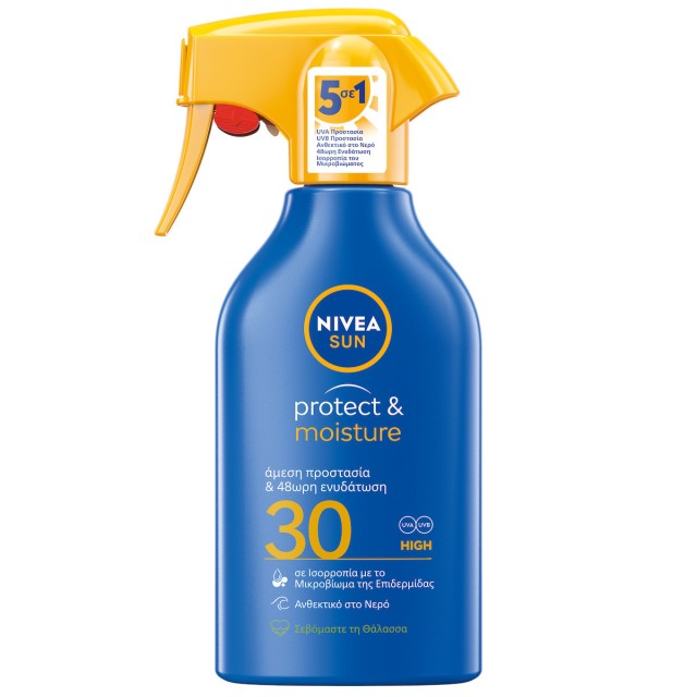 Nivea Sun Protect & Moisture Lotion Spray Αντηλιακό Γαλάκτωμα SPF30, 270ml
