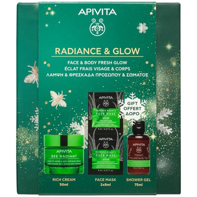 Apivita Promo Radiance & Glow με Bee Radiant Rich Cream Κρέμα για Σ...