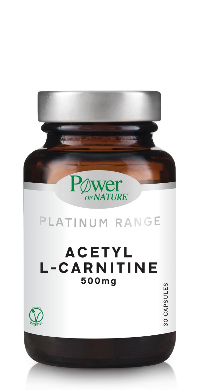 Power Health Platinum Αcetyl-L-Carnitine 500mg, 30 Κάψουλες