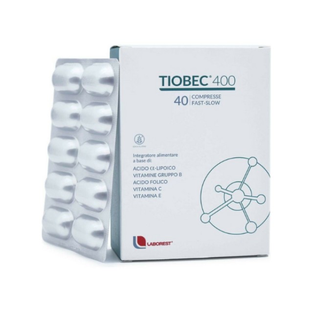 Uriach Tiobec 400mg Συμπλήρωμα Διατροφής για το Οξειδωτικό Στρες και το Νευρικό Σύστημα, 40caps