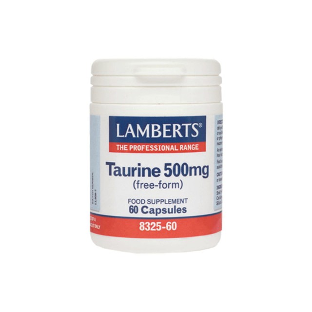 Lamberts Taurine 500mg, 60 Κάψουλες