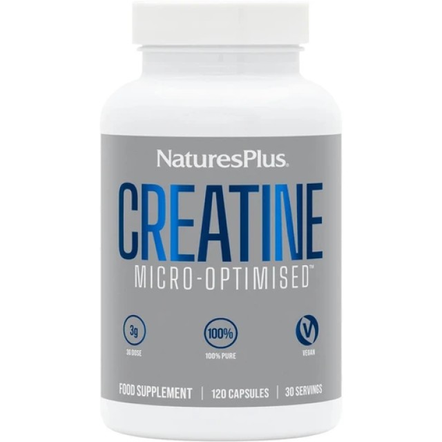 Natures Plus Creatine Micro-Optimized Συμπλήρωμα Διατροφής με Μονοϋ...