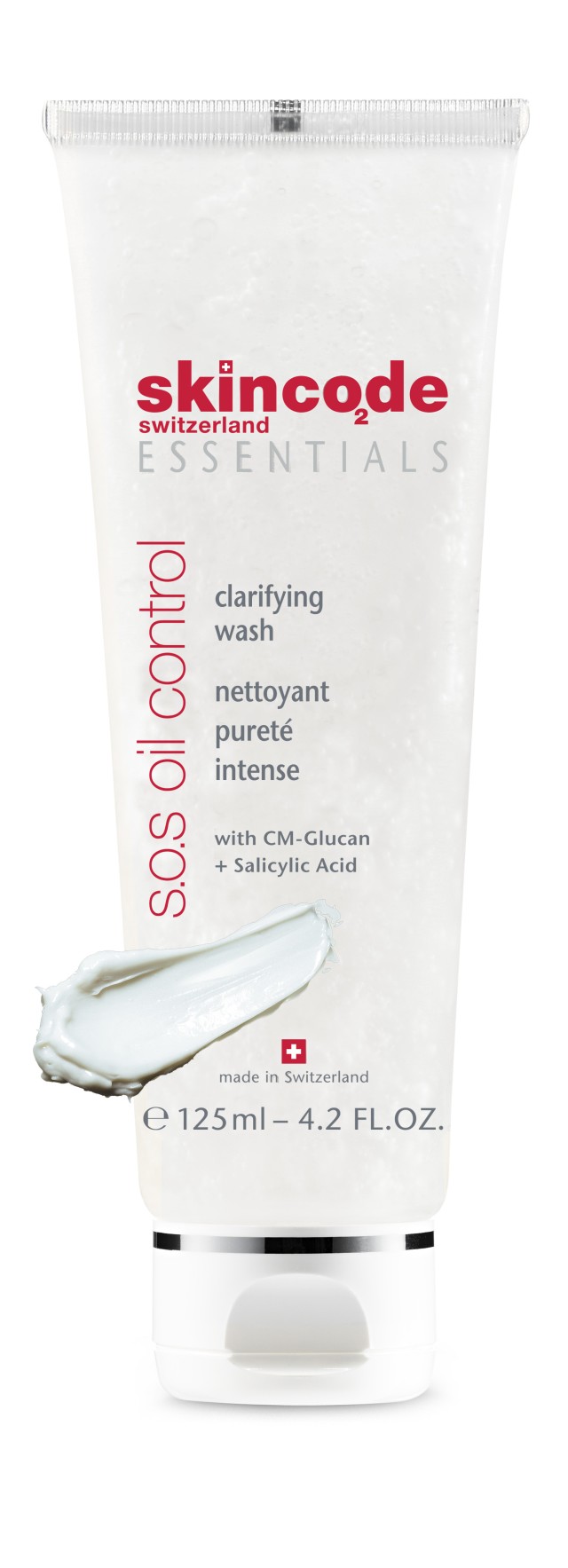 Skincode Sos Oil Control Clarifying Wash Τζελ Καθαρισμού Προσώπου Για Λιπαρές Και Μικτές Επιδερμίδες, 125ml