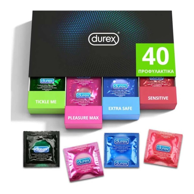 Durex Surprise Me Premium Pack Ποικιλία με Προφυλακτικά, 40 τεμάχια