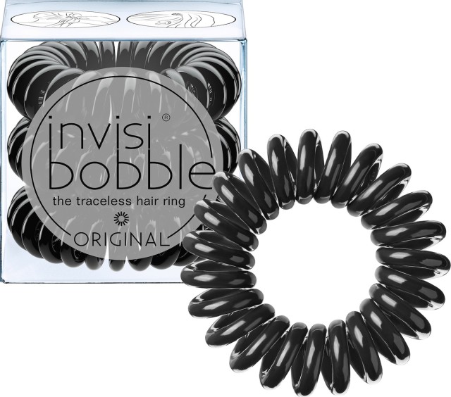 Invisibobble Original True Black Λαστιχάκια Μαλλιών 3 Τεμάχια