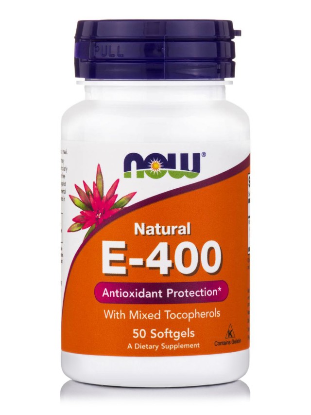 Now Foods E 400 IU Mixed Tocopherols  Συμπλήρωμα Διατροφής Αντιοξειδωτικό, 50 Μαλακές Κάψουλες