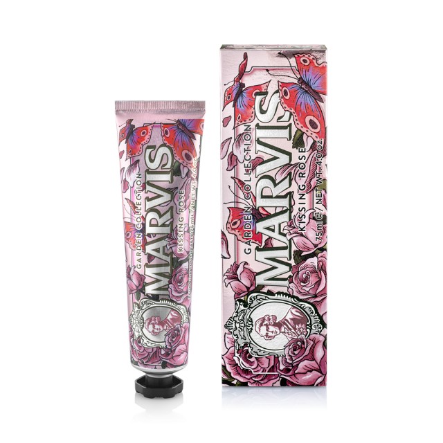 Marvis Toothpaste Kissing Rose Οδοντόκρεμα Άγριο Τριαντάφυλλο & Μέντα, 75ml