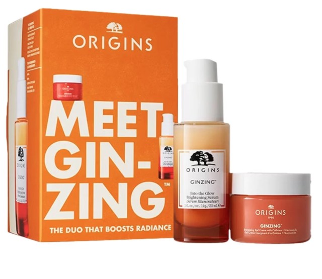 Origins Πακέτο Προσφοράς Ginzing Into the Glow Brightening Serum 30ml & Energizing Gel Cream for Face 30ml