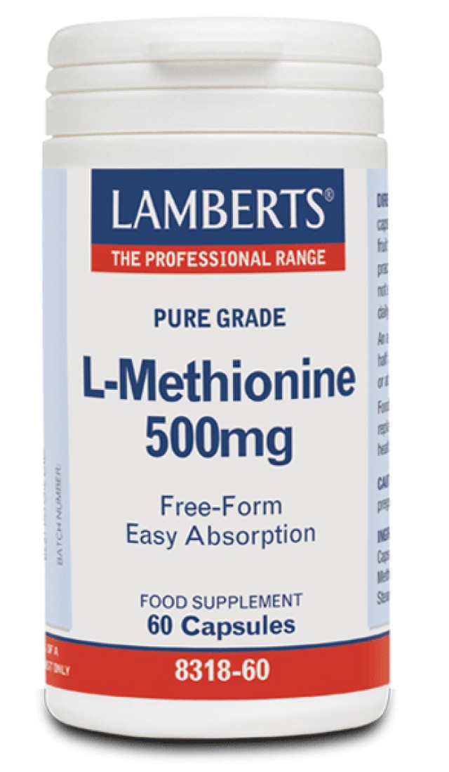Lamberts L-Methionine 500mg, 60 Κάψουλες