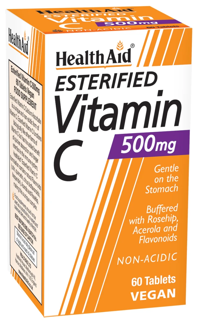 Health Aid Esterified Vitamin C 500mg Non Acid Dietary Supplement...